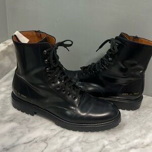 Common Project Black Leather Men's Boots